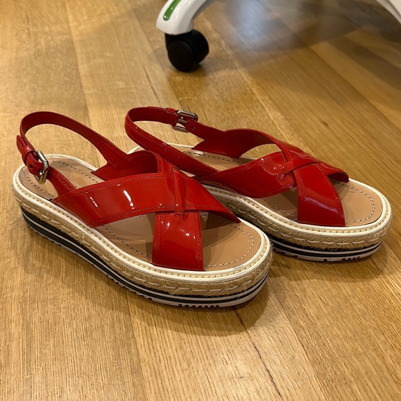 Prada Plateau Espadrille Sandal - Picture 1 of 4